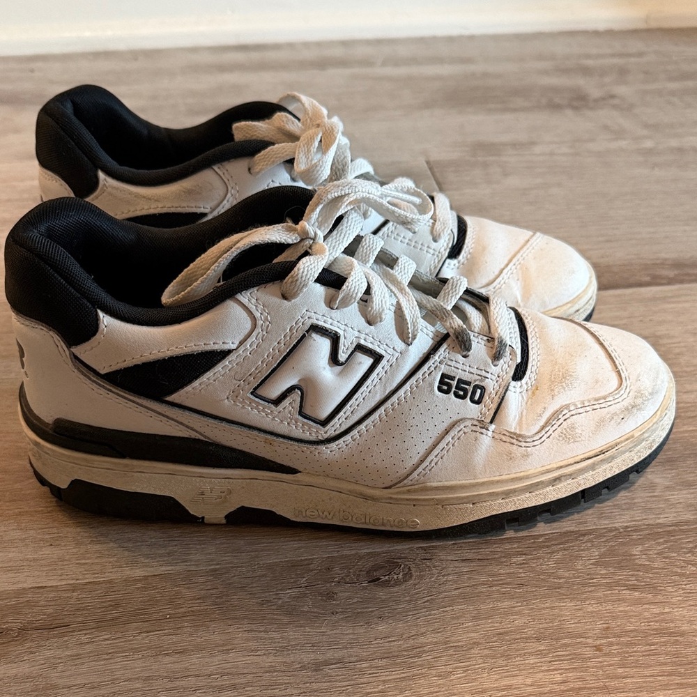 New Balance 550 Men's White and Black Sneakers